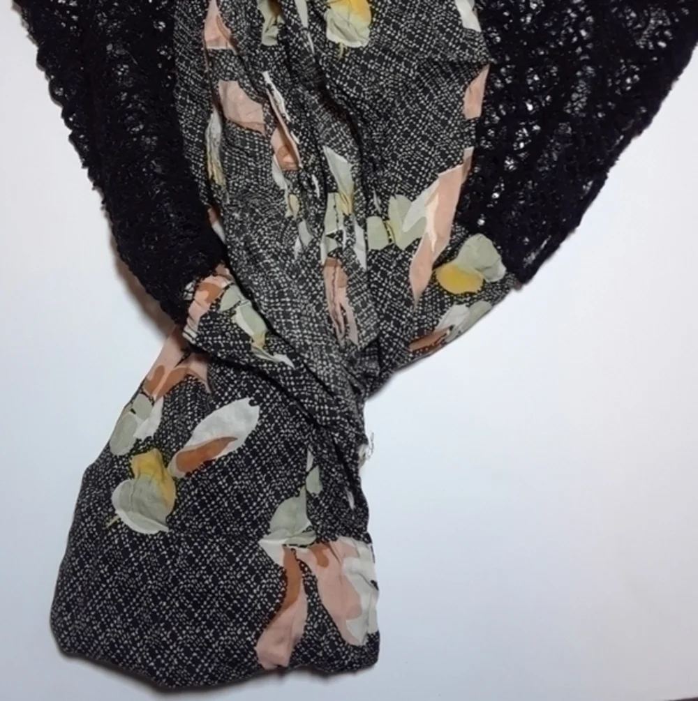Pins And Needles Knit Mesh Hood Infinity Scarf